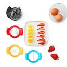 3-In-1 Egg Cutter, Tofu Cutter, Salted Egg Cutter, Multi-Functional Egg Slicer, Egg Divider, Egg Cutter, Egg Separator, Egg Slicer, Egg Cutter Tool - Multicolor - View 9