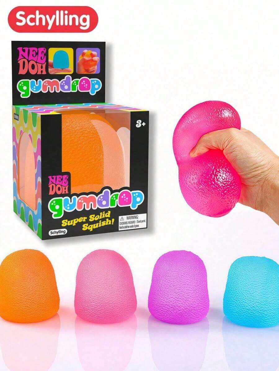 NeeDoh Schylling Soft Candy Squeeze Toy, Chewy Texture Sensory Toy To Relieve Stress, Cute Multicolor Options, High-Quality Soft Stretchable - Multicolor - View 1
