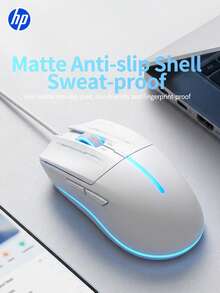 HP M100 有线迷你 USB 鼠标，紧凑型光学电脑鼠标，适用于办公和商务场合，符合人体工程学设计，游戏级体验，亲肤材质，握感舒适，便携式有线鼠标，适用于笔记本电脑和台式机，即插即用，兼容 Windows 和 iOS 系统。 - 查看 2