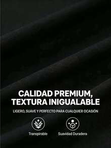 Camiseta de manga corta de algodón 100% para hombre, talla grande, cuello redondo, estilo casual de verano, ideal para la playa o para practicar surf. Camiseta cómoda y lavable a máquina, apta para tallas grandes. - Negro - Ver 4