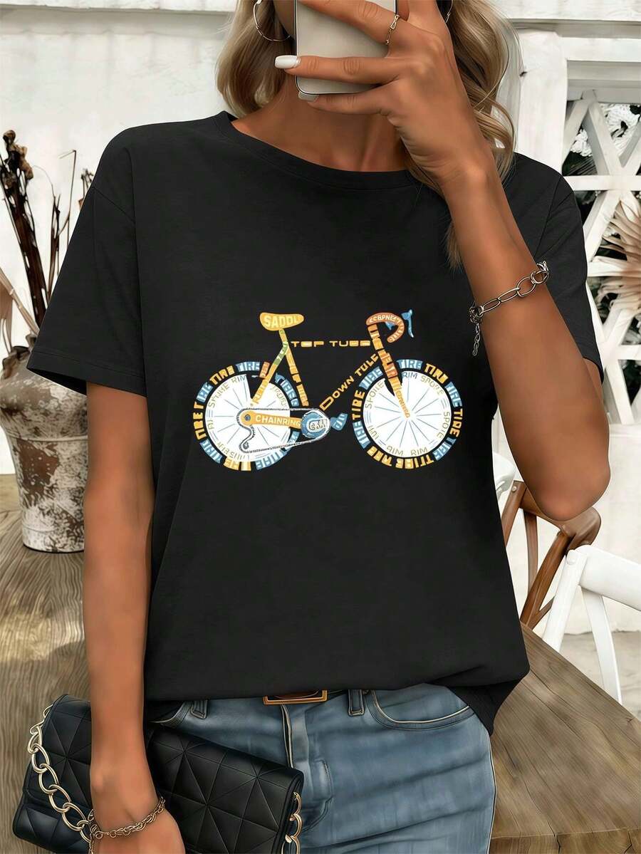 Women T-Shirts - Black - View 1