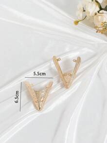 Women's Pointed Toe Shoe Tip Protector, Removable Shoe Toe, Metal Toe Cover - Gold - View 2