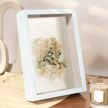 1个手工DIY 3D镂空相框，3厘米，8x8英寸方形3D相框，适用于展示干花、蝴蝶标本、婚礼纪念品、工艺品、奖牌、门票和照片 - A - 查看 5