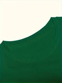 Camiseta de Verano de Manga Corta y Cuello Redondo para Hombre - Camiseta Base de Capas Casual y Deportiva con Estampado de Rosas Geométricas, Transpirable para Clima Caliente, Lavable a Máquina, Ropa Casual para Exteriores Adecuada para Atuendos Casuales y Piezas de Capas - Verde - Ver 3