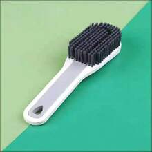 Cepillo para zapatos, cerdas duras de plástico, largo, hogar, dormitorio de estudiantes, cepillo de limpieza multifuncional diario BV8O - múltiple - Ver 1