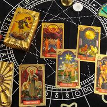 Gold Foil Tarot Cards -78 Waterproof Cards, Accompanied By Instructions, Convenient And Accurate Divination, Easy To Learn, Suitable For Beginners, Printed In English Gold Foil, Size 4.72x2.76 Inches, Exquisite Gift, Suitable For Family Gatherings - Sun God - View 5