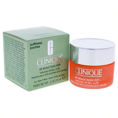  倩碧 (Clinique) 赋活眼霜 15毫升/0.5盎司 玻尿酸眼霜 | 减少眼袋和黑眼圈 | 滋润提亮眼周肌肤，易于吸收 | 令眼周肌肤滋养透亮 | 令粉底或遮瑕膏更服帖 | 通过过敏测试 | 100% 无香精