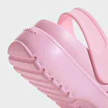 Adidas 中性舒適休閒厚底運動涼鞋，春/夏 JR2626 - 清澈粉 - 查看 8