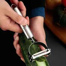 3pcs Or 2pcs 2-In-1 Stainless Steel Fruit Peeler, Grater, Slicer Kitchen Accessories Cooking Tools - Multicolor - View 7