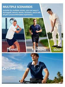 Golf Shirts For Men Printed Performance Moisture Wicking Short Sleeve Dry Fit Polo Shirts Men's Clothes Fashionable And Casual Full-Width Color Printed Shirt, Comfortable To Wear, Cool And Breathable, Suitable For Daily Wear, Travel, And Parties, It Is Your First Choice. - Nhiều màu - Xem 6