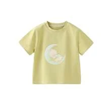 Short-Sleeved T-Shirts For Boys And Girls, Baby Clothes, Basic Baby T-Shirts, Class A Pure Cotton Round Neck T-Shirts, Thin. - 黑色 - 查看 6