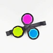 Bicycle Colorful Rotating Reflective Film Night Riding Three-Color Reflective Rotating Windmill Cycling Safety Warning Light - Multicolor - View 2