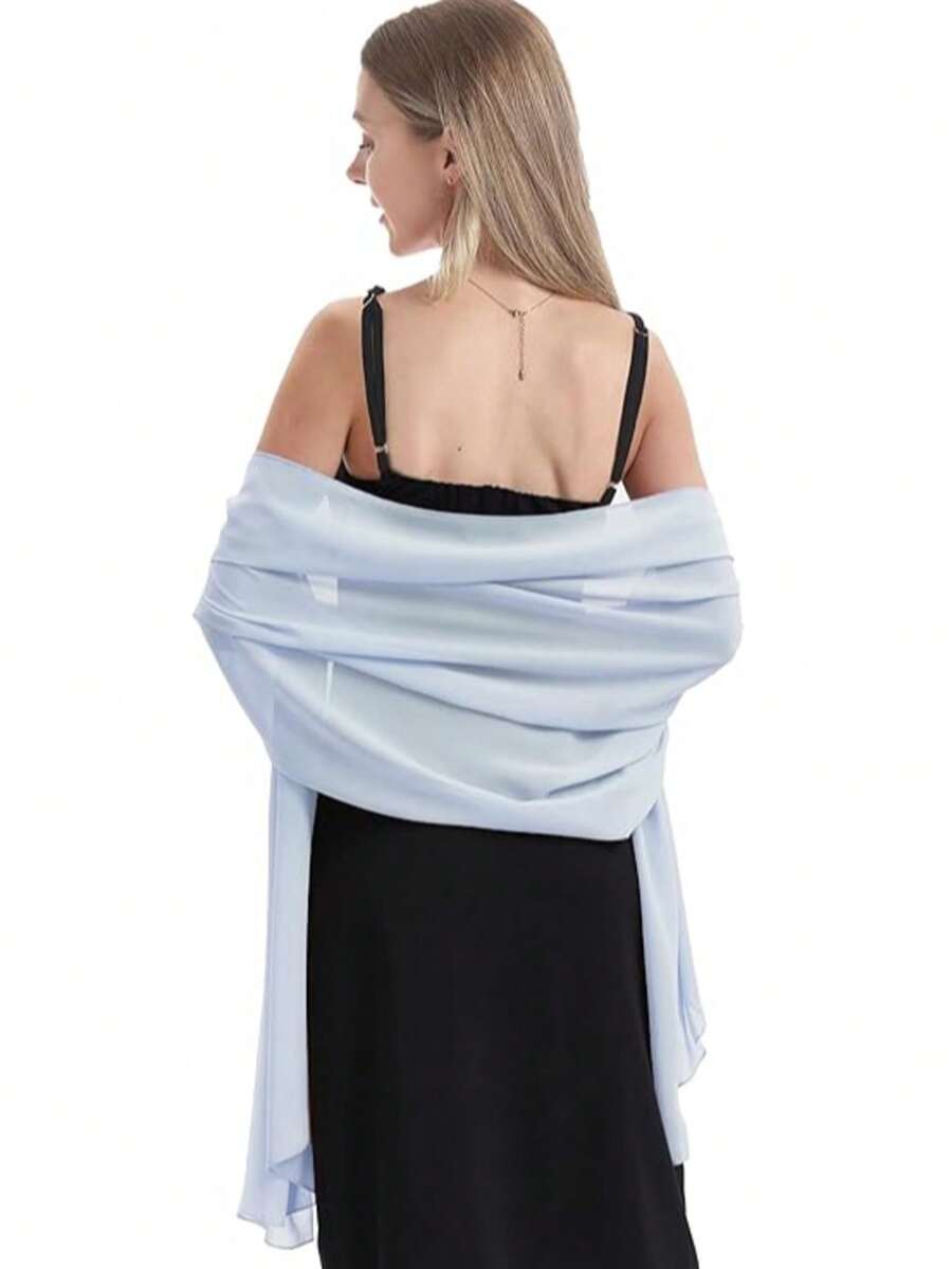 Chiffon Shawl Scarf Suitable For Bride Wedding Party Evening Dress And Special Occasion Outfits