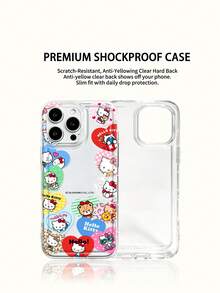 Miniso Ốp điện thoại trong suốt Sanrio Hello Kitty, ốp điện thoại mùa hè, quà tặng ngày lễ, chống trượt, chống rơi, chống bám vân tay, phù hợp với iPhone 17, 17 Air, 17 Pro, 17 Pro Max, 11, 12, 13, 14, 15, 16 Pro, 16 Pro Max, 14 Plus, 15 Plus, 16 Plus, 16 Pro, 16 Pro Max, XR - Trong sáng - Xem 2