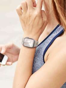 Dây đeo thể thao thoáng khí tương thích với Apple Watch 38mm 40mm 41mm 42mm 44mm 45mm 49mm dành cho cả nam và nữ, chất liệu nhựa silicon mềm có lỗ chấm bi, tương thích với dây đeo , tương thích với Series 11 10 9 8 7 6 5 4 3 2 1 SE Ultra 3 2 1 - Starlight - Xem 10