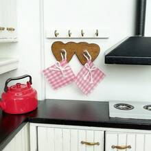 Dollhouse Bathroom Vanity Furniture Decor, Wall Cabinet, Kitchen Towel, Wall Decor, Model House Bathroom And Kitchen Decoration! (Handmade Product, Minor Flaws Are Normal!) - Multicolor - View 6
