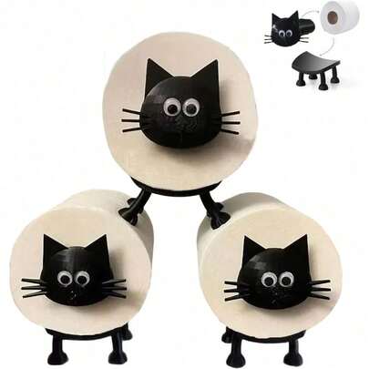 1pc Cute Cat Tissue Box Holder - Adorable Cat Tissue Paper Box, Durable And Elegant Bathroom Home Decor Storage Accessory, Ideal Gift For Family/Boyfriend/Girlfriend, Suitable For Dining Room, Bathroom, Bedroom Tissue Box - Room Decor And Gift