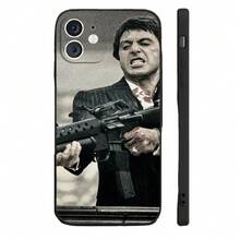 Funda para Teléfono T-Tony M-Montana S- para iPhone 17 16 15 11 12 14 13 Pro Max Mini X XR 7 8 Plus SE4 17E, Funda Suave a Prueba de Golpes - -7 - Ver 1