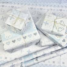 MIFFY 1套/5張費爾島米菲兔禮物包裝紙，極具吸引力的可愛生日禮物包裝紙，加厚包裝材質紙，新年禮物、情人節禮物、復活節禮物 [隨機款式] - 彩色 - 查看 3