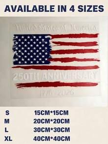 250 Anniversary USA Stickers, 250th Anniversary Independence Of USA Sticker 1776-2026 American Decal USA Patriotic Vinyl Decal Bumper Sticker Tumbler Helmet Car(20x20cm) - 1 Pcs - View 9
