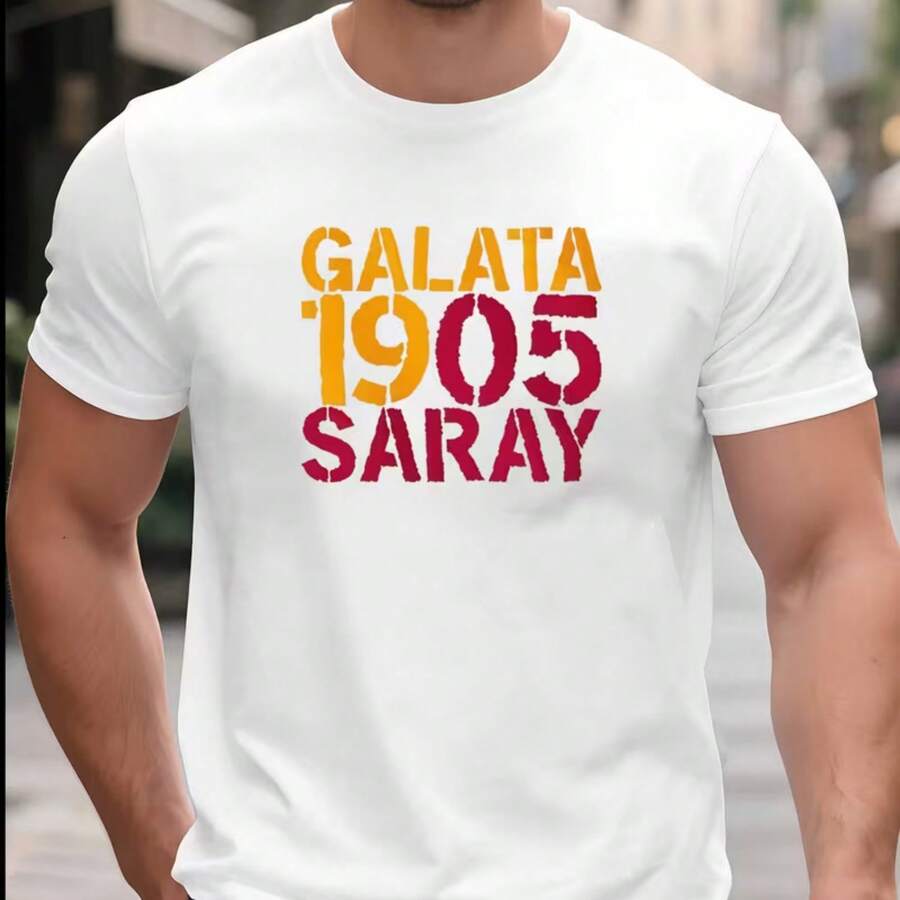 Printed T-Shirt For Men And Women - 白色 - 查看 1