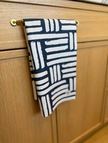 Desert Aqua || 3 Pack|| Kitchen Towels || Dish Towels || Tea Towels || Highly Absorbent || Hanging Loop || Dish Cloths || Modern || Designer Prints (Navy/Tan) - ColorM - Xem 4