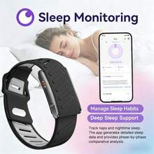 KENPANG Gelang Kesehatan Pintar Unisex Terbaru 2026, Baterai Tahan Lama 180mAh, Notifikasi Panggilan & Pesan, 100+ Mode Olahraga, Tahan Air 3ATM, Pelacak Kebugaran Pemantauan Detak Jantung & Tidur, Pengingat Duduk & Hidrasi, Langkah/Kalori/Jarak, Goyang untuk Mengambil Foto dari Jarak Jauh, Temukan Perangkat, Kompatibel dengan iOS dan Android - View 7