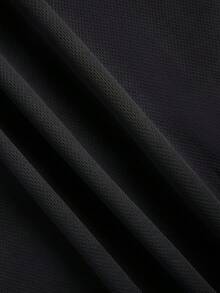 Portugal Short Sleeve Football Print Jersey Number 7, Sporty Style, Kids Fan Jersey, Summer Casual Clothes For Children - 黑色 - 查看 4
