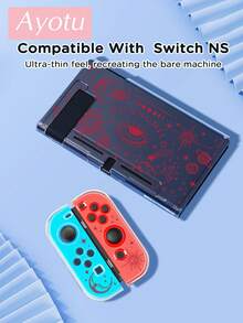 Ayotu 1件 日月星圖案 相容於 Switch2/Switch NS/Switch OLED 遊戲主機保護殼，新一代 TPU 軟殼，通用遊戲控制器保護套，Switch 控制器保護殼，Switch 遊戲配件，防摔、防滑、防刮，時尚，秋季浪漫/返校禮物/情人節禮物/聖誕禮物/萬聖節禮物 - 彩色 - 查看 18
