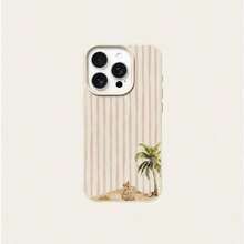 Fashionable Printed Cell Phone Case 20261pc, Vacation Style, TPU Material, Summer Coconut Tree Design, Compatible With Phones, Spring Gift, International Version, Not The National Version - 白色 13 - 查看 5