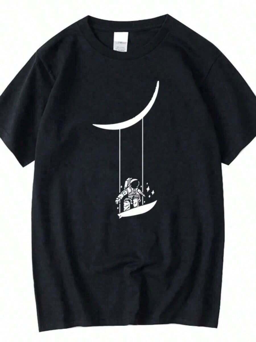 Men's And Women's Vintage Pure Cotton Short-Sleeved T-Shirts With Funny Internet Meme Design From The Game Nyan-Cats Apocalypse, Novelty Clothing. - 紅色 - 查看 1