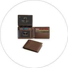 Wallet For Men Slim Rfid Leather 2 ID Window With Gift Box Slim, Rfid, 2 ID Window, With Gift Box, Slim, Rfid - New Litchi-coffee - View 8