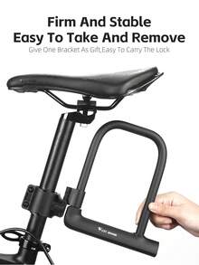 WEST BIKING Bike Lock Anti-Theft Lock Motorcycle Bicycle MTB U Lock With Keys Bike Accessories - Multicolor - View 8