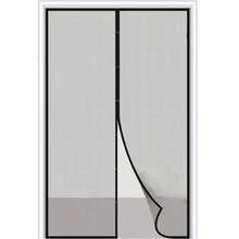 Magnetic Mesh Door Curtain Self-Absorbing Anti-Mosquito Screen Curtain Kitchen Home - Black Mesh - View 1