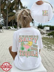 Camiseta de mujer para primavera y verano - Blanco - Ver 8