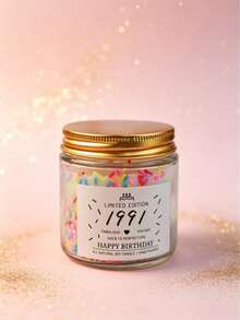 Candy Jar Candle, Personalized Birth Year Candy Scented Candle, 1985-2005 All Years Covered Vintage Jar Candle, Sweet Fragrant Decor, Retro Nostalgic Home Decor, Soothing Aroma, Atmosphere-Enhancing Item, Suitable For Men, Women, Couples Birthday, Holiday Gifts And Commemorative Occasion Decor, Also Suitable For Car, Home, Office, Travel, Gym And Event Occasions. Perfect Gift For Friends And Family - Multiple Styles - View 13