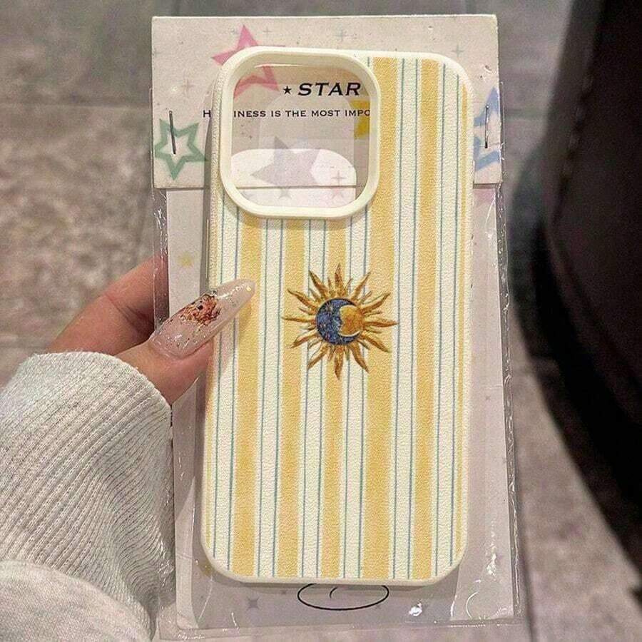 11-Piece TPU Material Phone Case With Warm Little Sun Pattern And Smiling Expression, Compatible With IPhone/Phones, Spring - Style 11 (1 Unit) - View 1