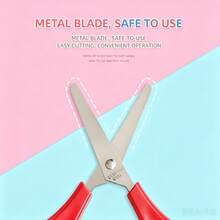 1-Piece Scissor Set - Built-In Scale, Sharp Blades, Multi-Functional Scissors, Suitable For Office And Craft Projects, Can Cut Paper, Cards, Etc., Back-To-School Essential, School Supplies - Scissors - 5 Pack - View 6