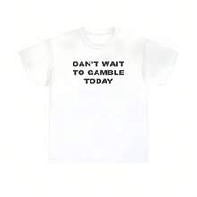 J'ai hâte de jouer aujourd'hui - T-shirt drôle - Poker - Blackjack - Casino - Cadeau pour hommes et femmes - Roulette - Machines à sous - Blanc - Voir 4
