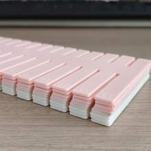 6pcs Pink/White Drawer Dividers, Can Separate Storage, Customizable To Solve Drawer Clutter. Suitable For Desktop, Drawer, Wardrobe Storage. - View 2