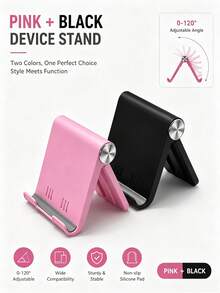 1/2pcs Foldable Portable Phone Stand, Premium ABS Desktop Stand, Adjustable Angle Universal Stand, Multi-Angle Foldable Desktop Support, Compact Lightweight Pocket Size Design, Suitable For All Smartphones And Tablets, Stable Anti-Slip Desktop Storage, Office Home Daily Essential, Portable Travel Desktop Phone Stand Accessory - Promotional Price - View 13