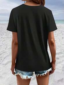 Short-Sleeved T-Shirt For The 2026 Graduation Season - Black - View 2
