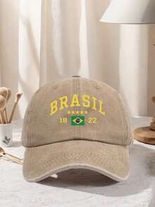 1 Pc Gender-Neutral Retro Printed Baseball Cap, With Adjustable Design, Suitable For Outdoor Activities, Travel And Running. - Multicolor - View 13