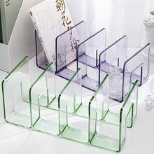 4pcs Transparent Plastic Bag Organizer Dividers, Acrylic Wardrobe Storage Racks, Handbag Organizer Holders, Clear Bag Organizers - Clear - View 8