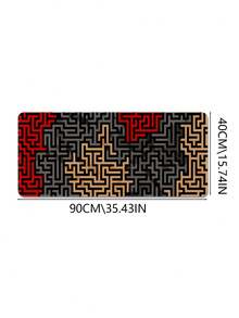 Geometric Maze E-Sports Game Mouse Pad, Suitable For Home Office Work, Computer Keyboard Laptop Expansion Pad, Large Table Pad With Non-Slip Rubber Base Edge Stitching Desktop Decoration - View 14