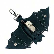 Bat Shaped Men's Wallet | Portable Faux Leather Key Pouch, Casual Style Animal Pattern, Smooth Zipper, …Keep Zipper Straight When Pulling To Avoid Difficulty, Creative Men's Gift, Father's Day Fashion Accessor - 1PC - View 9