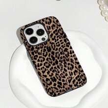 A Stylish Phone Case That Does Not Include A Lanyard Or Stand. Leopard Print Phone Case, Retro Animal Pattern Protective Cover Suitable For 17, 16e, 15, 14 Plus, 14 Pro, 13, 12, 11 Pro - Multicolor - View 10