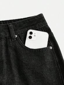Maija Women's Denim Mini Skirt, Y2K Style, For Concerts, Back To School, Autumn - 2 - 查看 5
