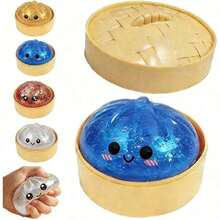 Random-1PCS 5.5cm Glitter Dumpling Squishy, 2026 New Dumpling Squishy - 10 Colors Random, More Surprises (Random Color) - 隨機-1件 5.5厘米 - 查看 2