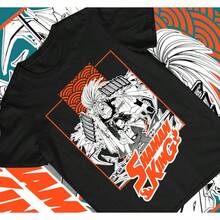 Shaman King Soul Neues T-Shirt, Manga Unisex T-Shirt, Alle Größen, Cartoon, Anime Shirt - Schwarz - Übersicht 1